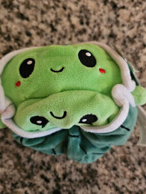 Tee Turtle  Teeturtle Soft Plush Green Two Faces Happy Sad Upside Down
